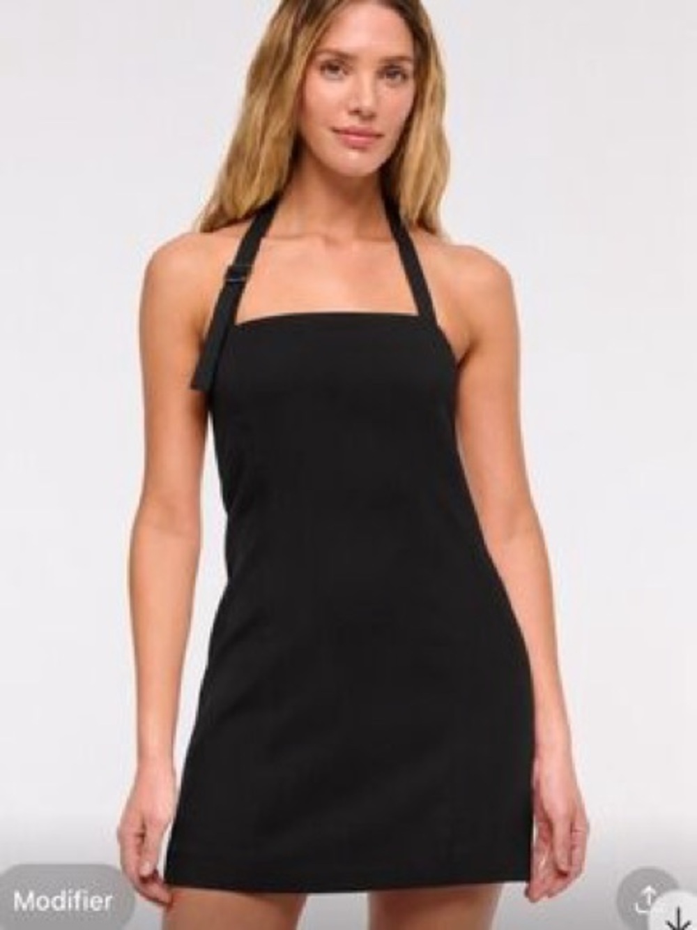 NWT Abercrombie & Fitch Black Halter Mini Dress - Halter Large Tall